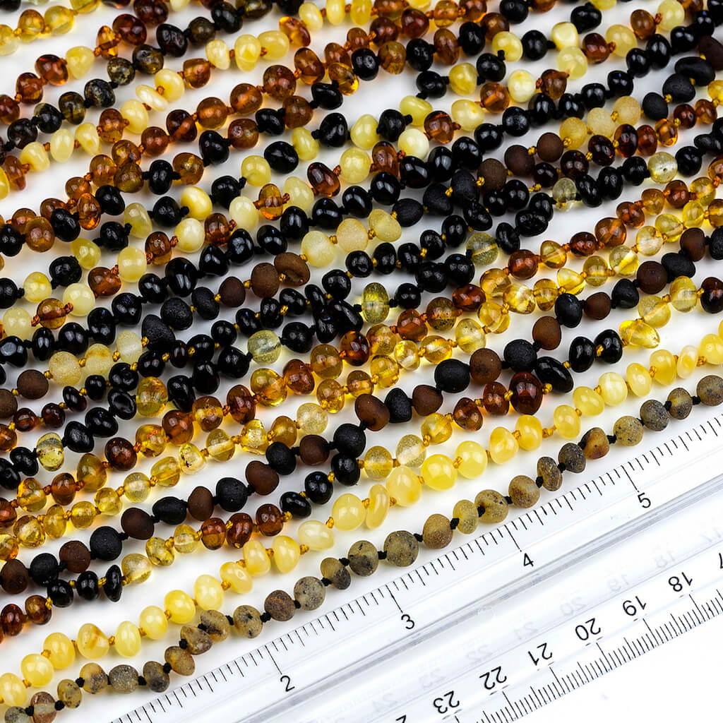 Amber Teething Necklace, Honey, Unpolished (Raw)