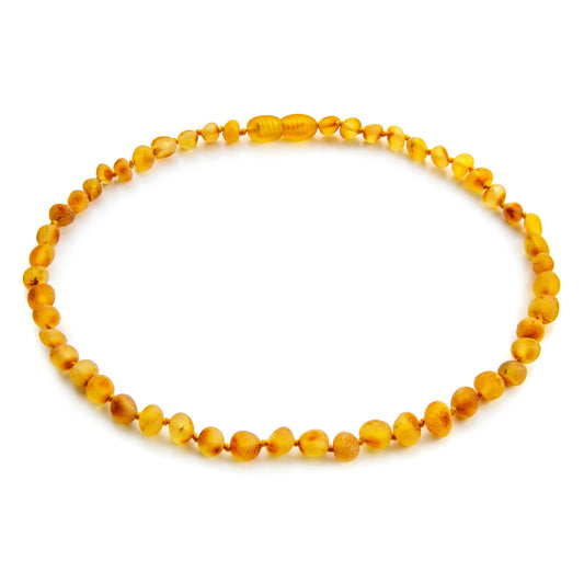 Amber Teething Necklace, Honey, Unpolished (Raw)