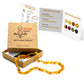 Amber Teething Necklace, Honey, Unpolished (Raw)