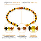Amber Teething Necklace, Multi, Unpolished (Raw)