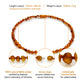 Amber Teething Necklace, Cognac, Unpolished (Raw)